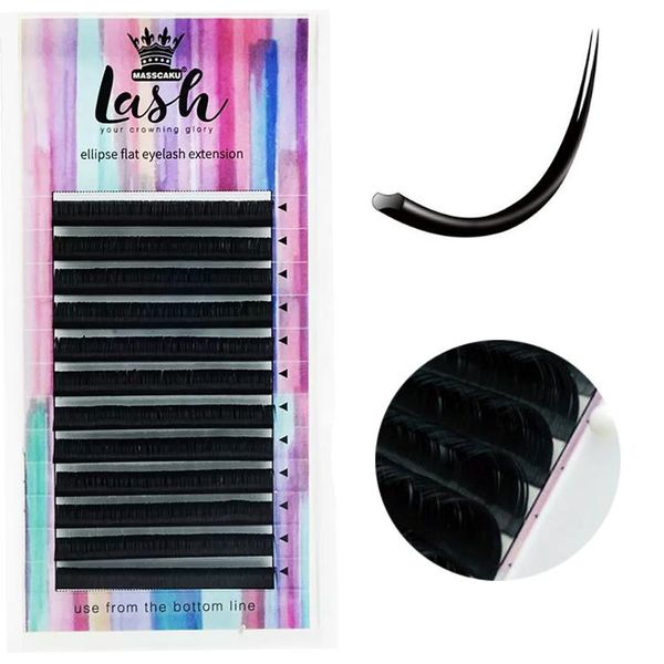 

false eyelashes super er faux matte deep black lash flat ellipse eyelash extension lashes soft 8-16mm looking