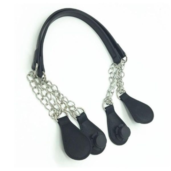 

bag parts & accessories for obag pu handles with drop women 65cm, Black