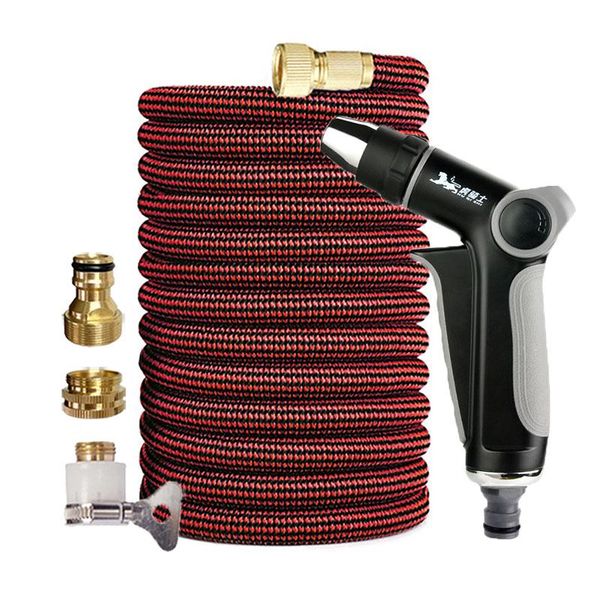 

watering equipments expandable flexible garden water hose gun high pressure car wash sprayer magic 150ft for plants home