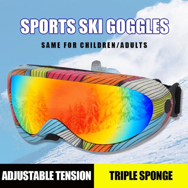 

outdoor eyewear snowboard glasses color windproof sunlight ultraviolet foldable single-layer ski goggles wind mirror riding