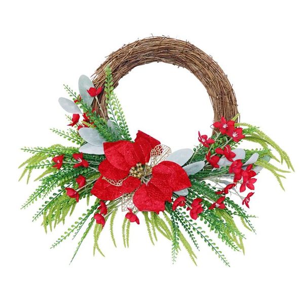 

novelty items artificial christmas flower wreath for front door wall window fireplace farmhouse home decoration
