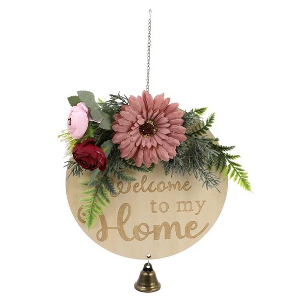 

1pc creative door sign board welcome hanging decor rustic style other hardware