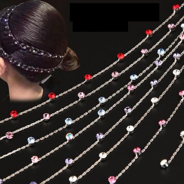 

hair accessories girls rhinestone braider bb clip hairpins fish line wedding party for women, Slivery;white