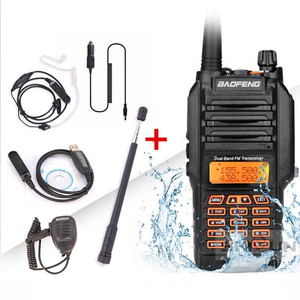 

walkie talkie uv 9r uv-9r radio station 10km 8w plus ham ip67 waterproof walkie-talkies 82 5r