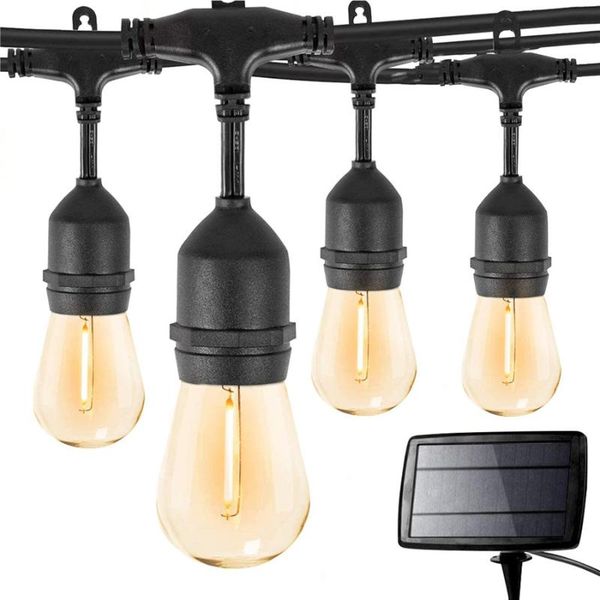 

strings waterproof led outdoor s14 solar string light vintage bulb create bistro ambience hanging for gazebo commercial grade cafe