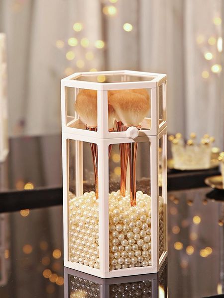 

storage boxes & bins cosmetic make-up brush box table organizer make up tools pen makeup nail polish holder