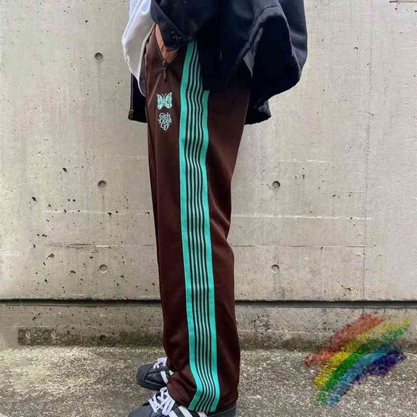

sweatpants men women jogger side striped trousers embroidery pants, Black