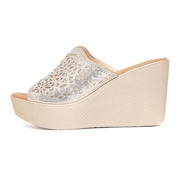 

dress shoes timetang plus size wild rhinestone summer coolslippers anti-slip highheels sandals women wedges fashion slipper 0hif, Black