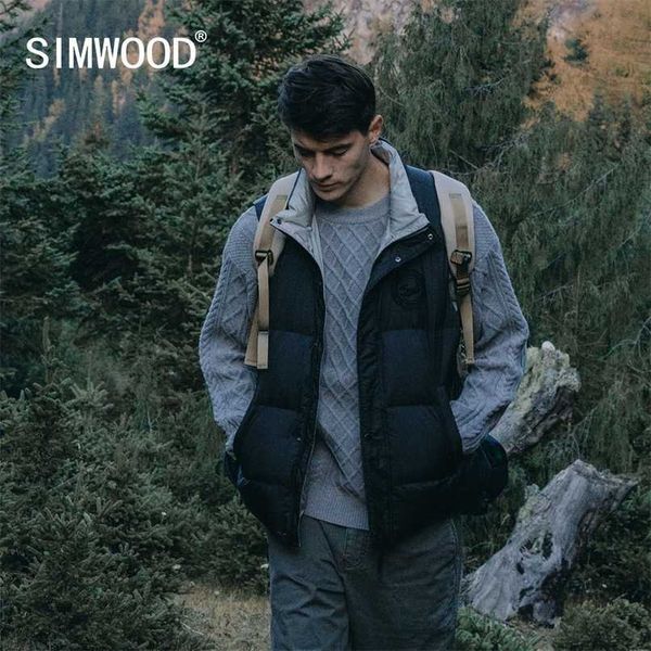 

autumn winter men's oversize 90% white duck down vest sleeveless jackets plus size brand clothing sk120498 211206, Black