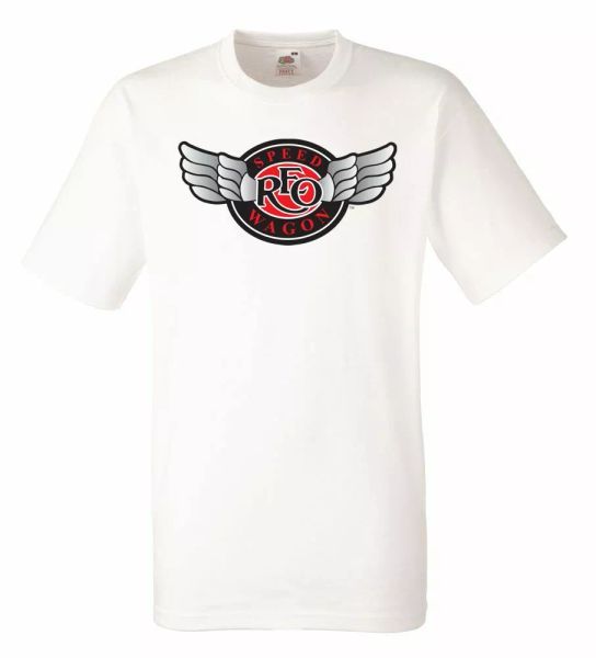 

reo speedwagon white mens t-shirt men rock band tee shirt, White;black