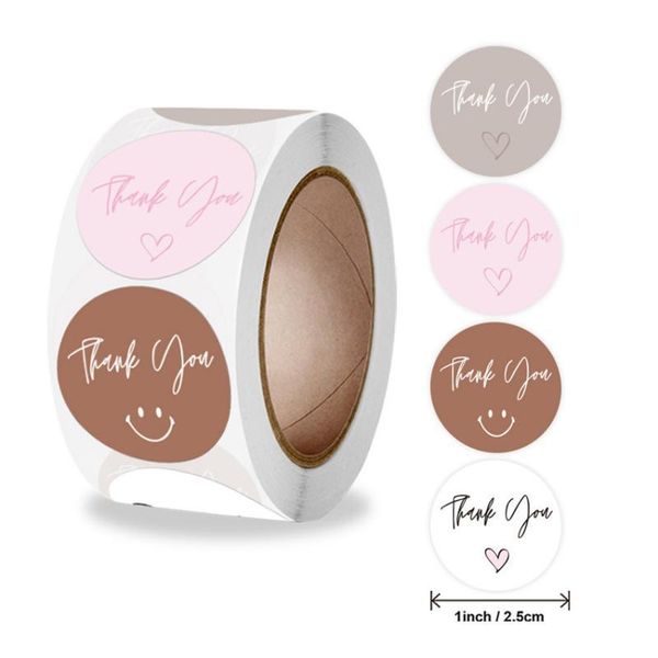 

gift wrap 500pcs round thank you stickers for envelope seal labels packaging decor birthday party scrapbooking stationery sticker