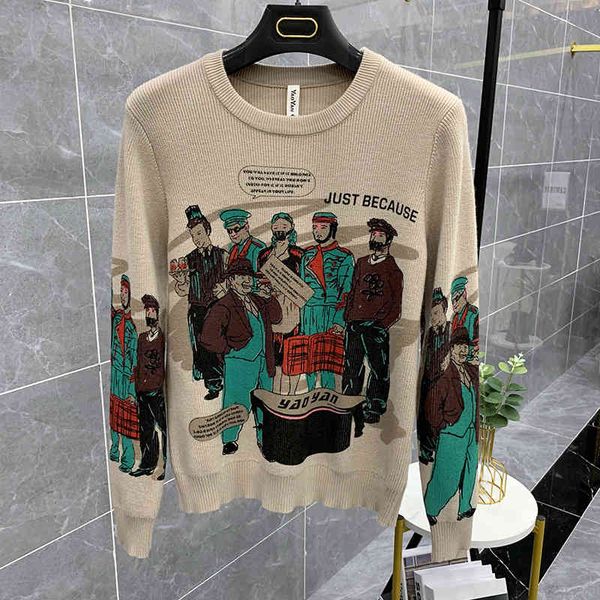 

men's sweaters men luxury winter classic just because cartoon casual pullover asian plug size drake #a208 eaxx, White;black
