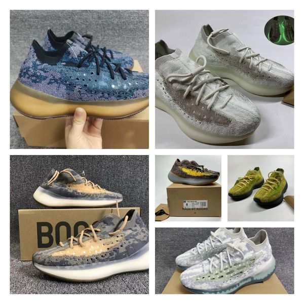 

2021 new yezzy boost 380 men women running shoes 380s yecoraite alien blue mist 3m reflective sneakers hylte glow triple lmnte azure trainer