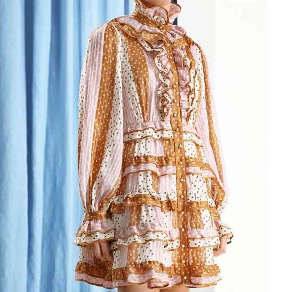 

autumn track bohemia retro printing ball plied sleeve single dress of the high-quality fashion ladies, Black;gray