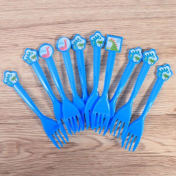 

forks 10 pcs patterned disposable wedding birthday party supplies