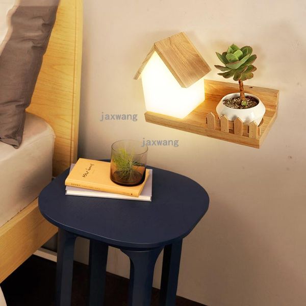 

wall lamp nordic bedroom living room bedside plant light loft deco dining reading sconce cafe corridor aisle