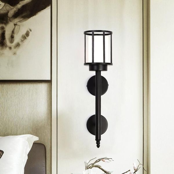 

wall lamp chinese long pole modern personality aisle bedroom living room corridor vintage iron lo7287