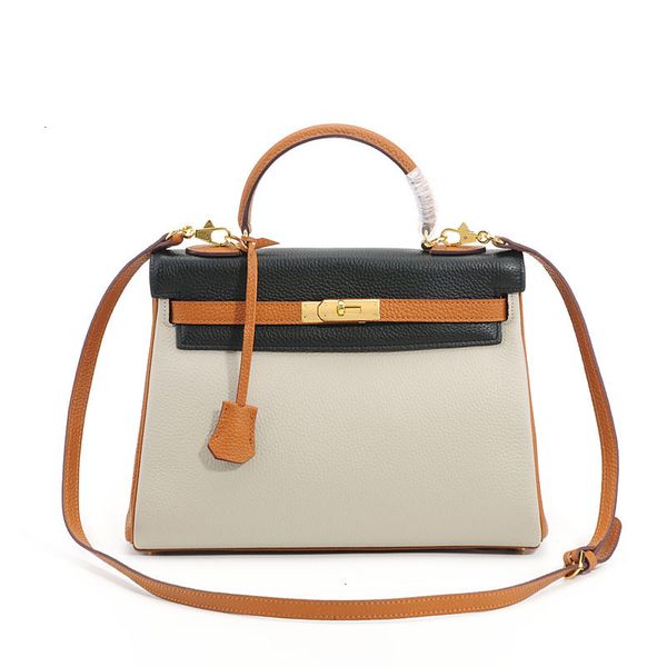 

women's leather 2019 new color litchi pattern messenger handbag kelly bridal bag