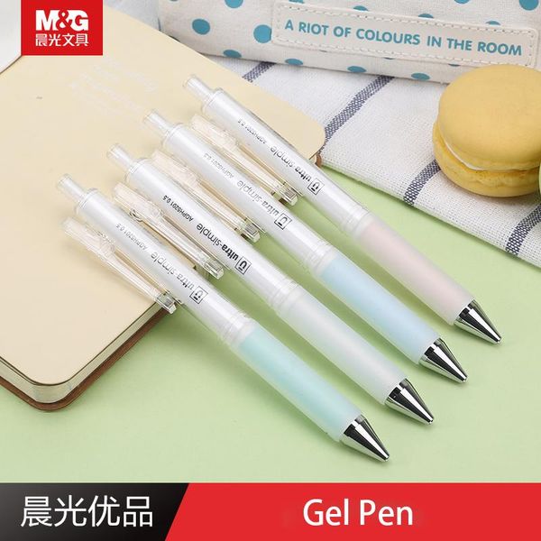 

gel pens m&g agph5201 retractable pen 0.5mm black ink press type signing school supplies office stationery