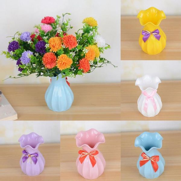 

vases mini stylish plastic home decor dry flower vase cute for