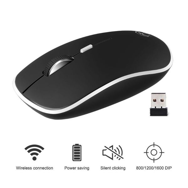 

wireless mouse usb computer mini ergonomic optical silent pc mice 2.4ghz power saving office mause for laptop