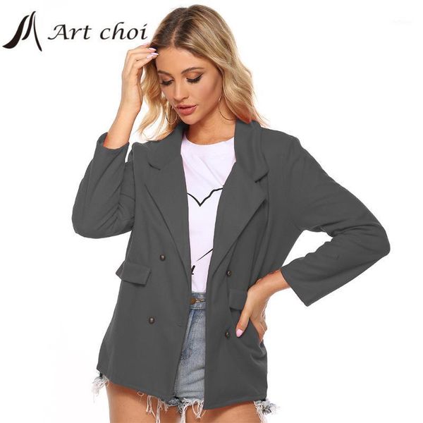 

women's wool & blends fashion women luxupious woolen overcoat coat female temperament leisure suits pockets vintage jacket elegant chic, Black