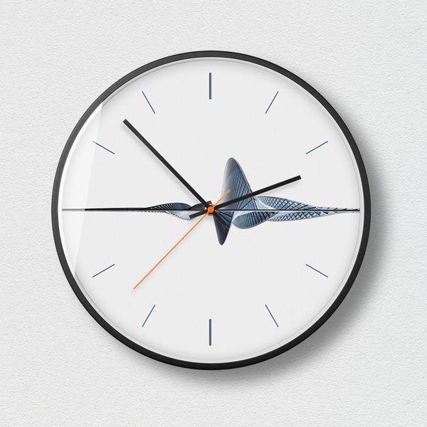 

wall clocks moon silent metal circular decoration clock modern minimalist style watches fashion personality exo60