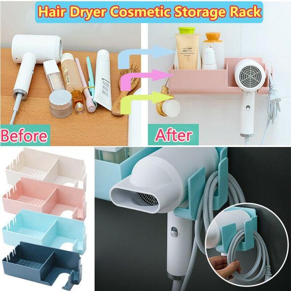 

bathroom storage & organization fashion wall mounted spiral hair dryer holder makeup brush comb organizer rack