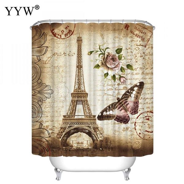 

shower curtains 1pcs butterfly colorful bath screens eco-friendly peva retro washable decor bathroom accessories