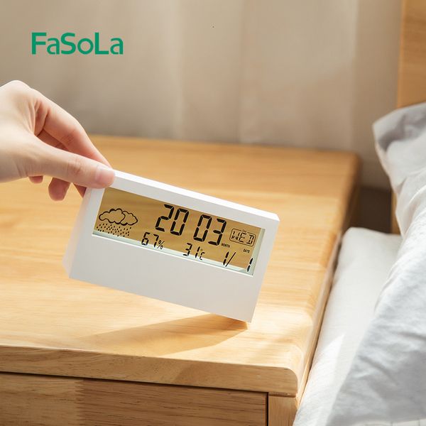 

fasola multifunctional electronic alarm student mute simple creative children's bedroom bedside intelligent digital clock
