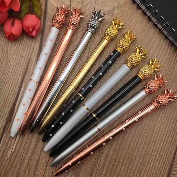

pineapple pen metal ball point pen rotating gift advertising pen