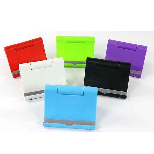 

cell phone mounts & holders 2021 arrival abs adjustable promotional plastic mobile display stand with customized logo