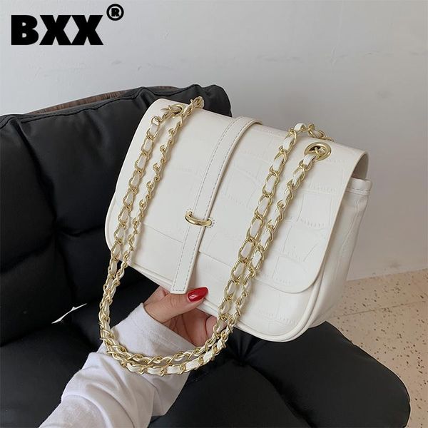 

evening bags [bxx] simple chain pu leather crossbody for women 2021 summer shoulder bag trending luxury travel hand hu386