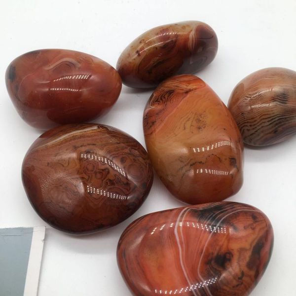 

decorative objects & figurines 1pcs natural quartz crystals red agate playing stone carved bell chakra healing reiki crystal crafts