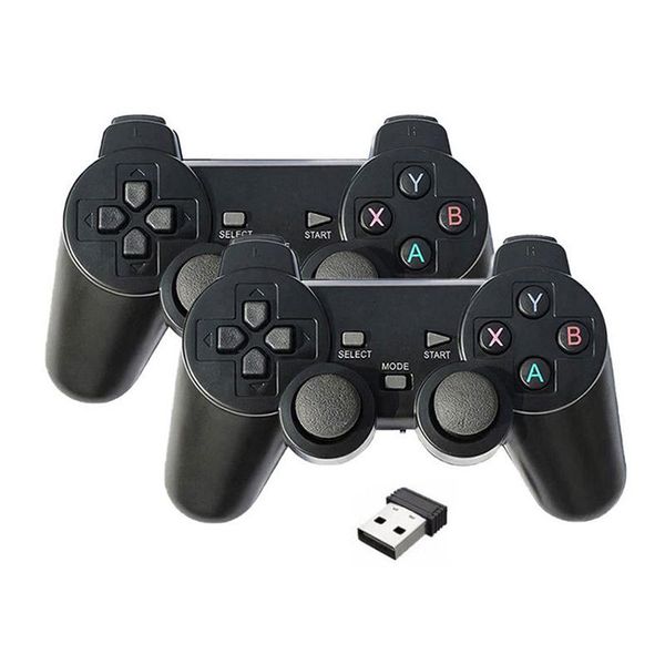 

game controllers & joysticks 2.4g wireless doubles gamepad ps3 suitable for android tv box 64-bit pc two person gaming controller