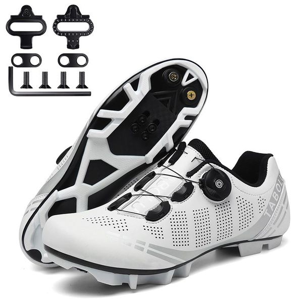 

cycling footwear mtb shoes with cleats mountain bike men female shoe man triathlon outdoor sports route riding boots, Black