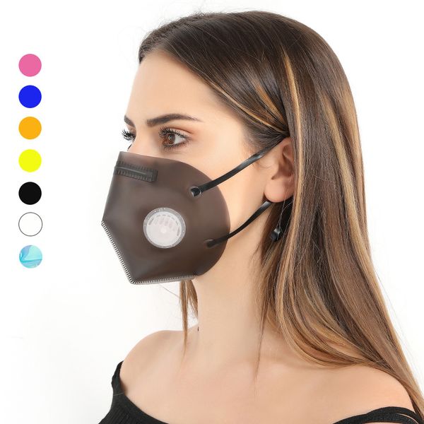 

tpu transparent mask visual lip anti fog haze jelly color protective mask