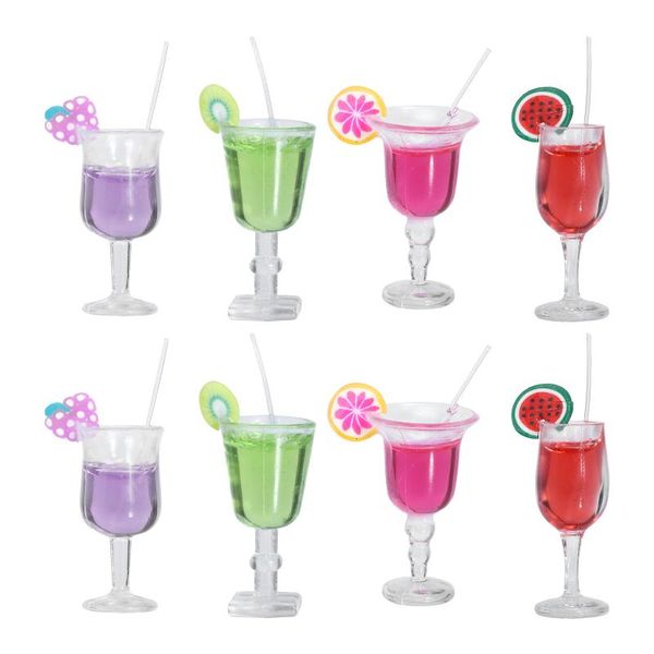 

forks 8pcs mini house cocktail adornment miniature ornament resin craft decor