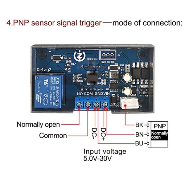 Timer K1KA 5-30V Verzögerung Power-Off-Trigger-Relais-Zyklus-Timing-Modul 0,1s-999Minuten 5V 12V 24V