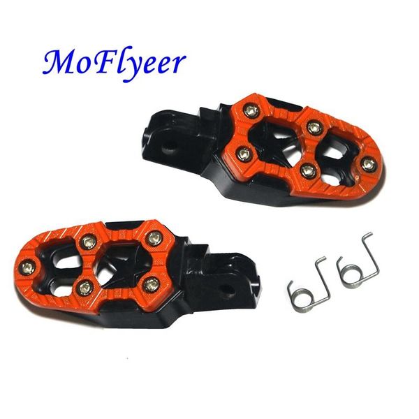 

moflyeer motorcycle parts universal aluminum alloy motorcross foot pegs pedals motorbike rest off-road modified pedal