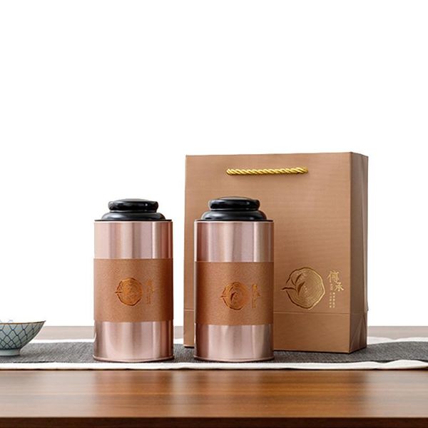 

gift wrap xin jia yi packaging small size round storage tin box cookie coffee beans tea food can metal with handles paper bag