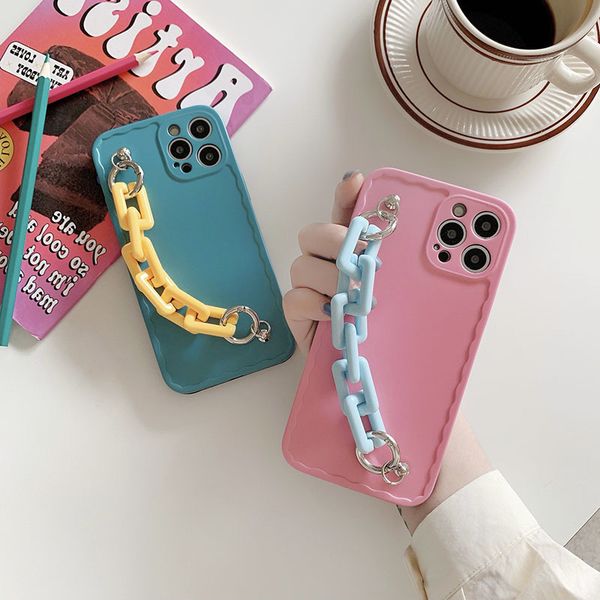 

case for iphone 11 pro max with pink chain for iphone 12 pro max xs max xr 8 7 plus