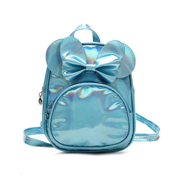 

school bags 2021 lovely kids girl laser backpack children toddler kindergarten nursery bag cute bowknot small mini rucksack