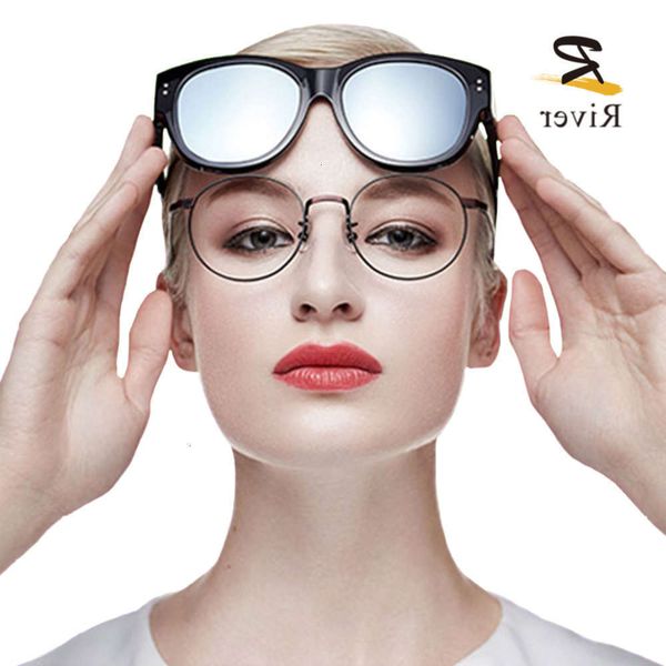 

highend accessories fashion polarized tr frame magnetic clip on sunglass, Black