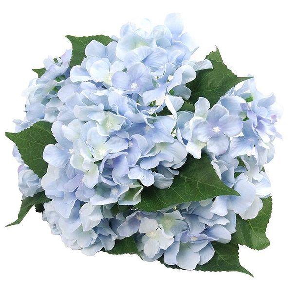 

artificial flowers silk 7 big head hydrangea bouquet for wedding, room, home, el, party decoration and holiday gift decorative & wreaths
