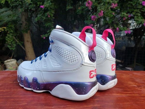 

9 classic sample boots shoes men white pink multicolor 9s sneakers, Black