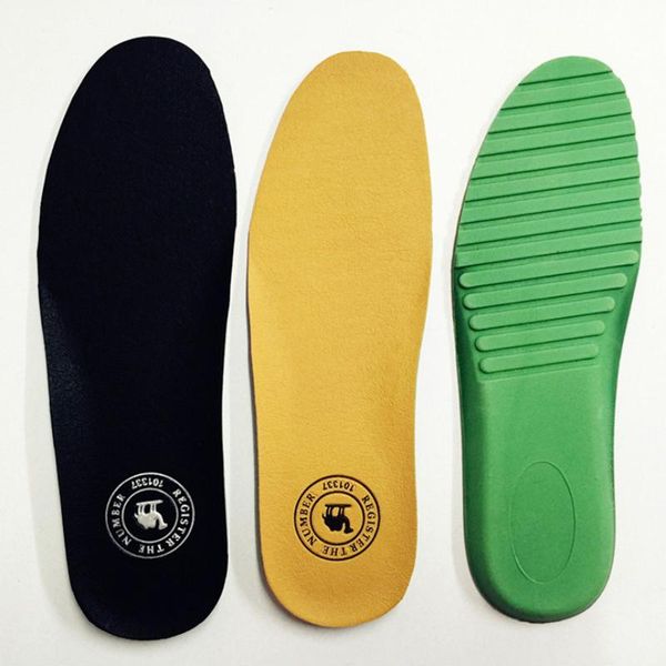 

shoes materials 1 pair deodorant men's leather business insoles latex non-slip absorption pigskin casual insole, Black
