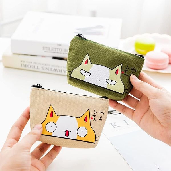 

children's lovely bag canvas zipper wallet women's handbag girl mini change wallet