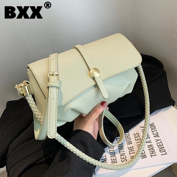

evening bags [bxx] simple pu leather crossbody for women 2021 summer shoulder bag handbags trending luxury hand hu387