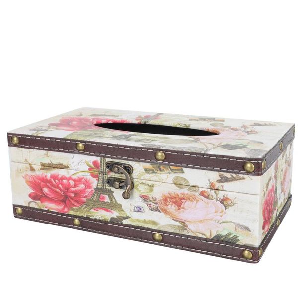 

tissue boxes & napkins 1pc vintage box decorative wooden napkin exquisite home